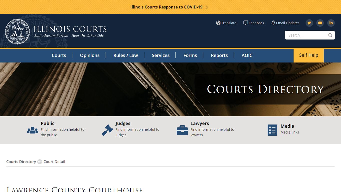Lawrence County Courthouse - Administrative Office of the Illinois Courts